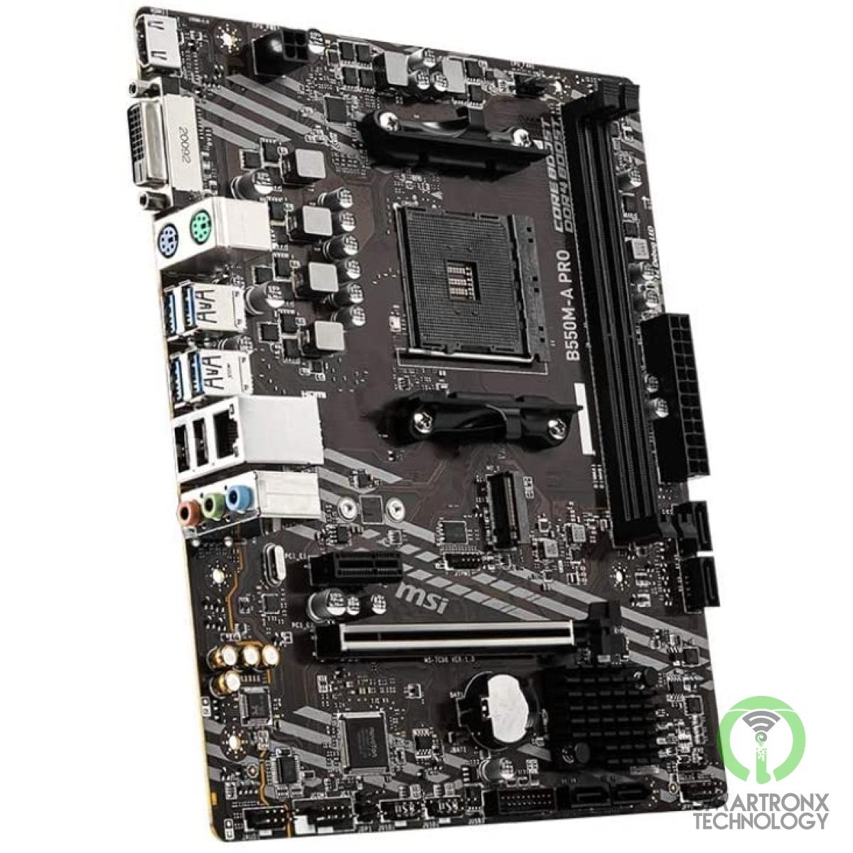 MSI B550M-A PRO ProSeries Micro-ATX Motherboard AMD Ryzen, AM4, DDR4, PCIe 4.0,