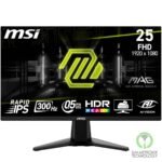 MSI MAG 255XF 24.5 Inch FHD Gaming Monitor - 1920 x 1080 Rapid IPS Panel, 300 Hz