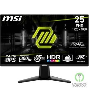 MSI MAG 255XF 24.5 Inch FHD Gaming Monitor - 1920 x 1080 Rapid IPS Panel, 300 Hz