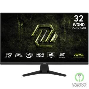 MSI MAG 325QF E18V Monitor, 32" Rapid VA Display, 2K WQHD Resolution, 180Hz Refr