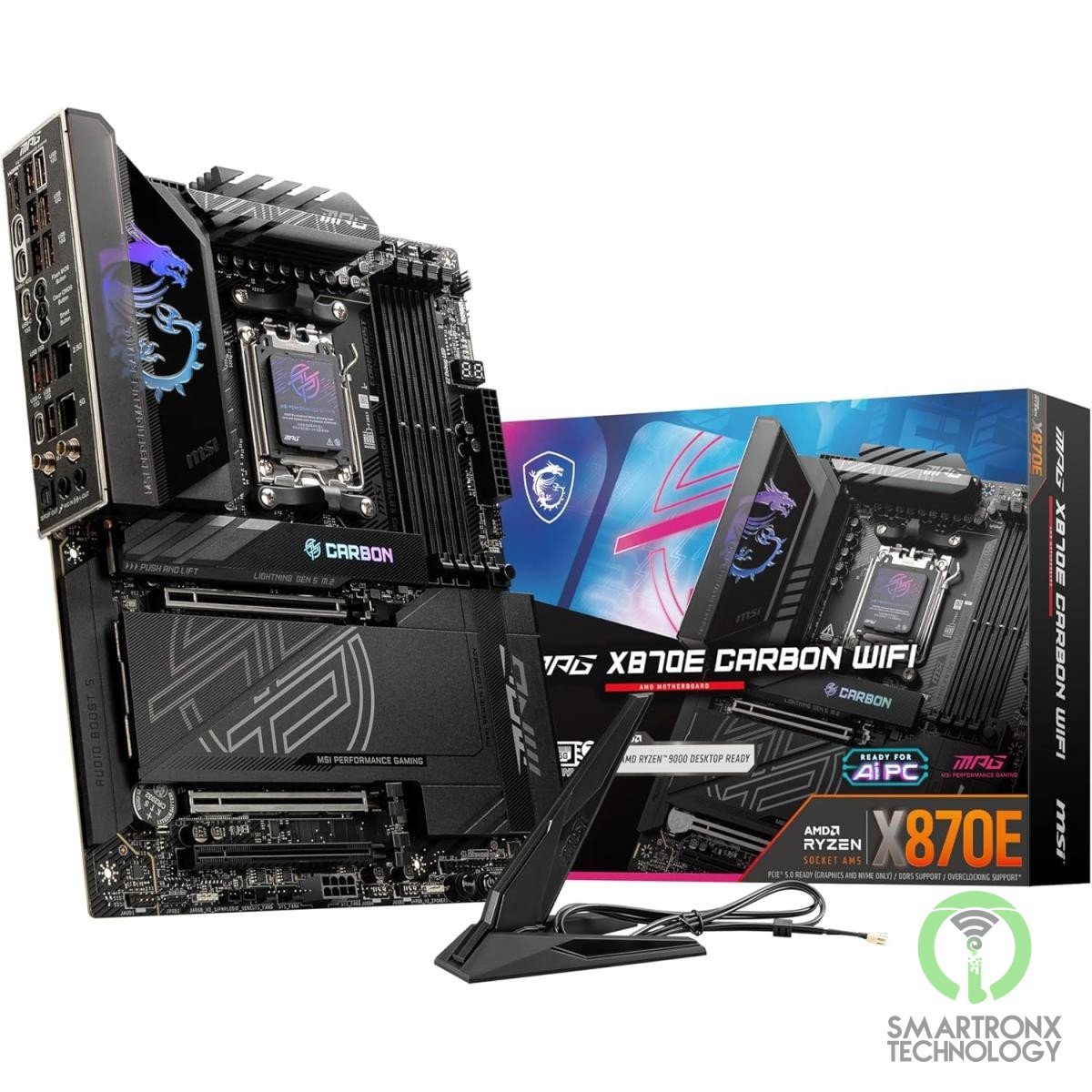 MSI MPG X870E CARBON WIFI (Wi-Fi 7) AMD RYZEN 7000 8000 9000 Series AM5/DDR5/PCI