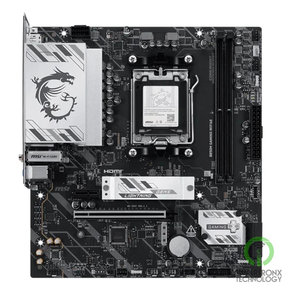 MSI PB850M GAMING WIFI 7 Micro ATX Supports AMD Ryzen 9000/8000 /7000 Processors