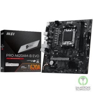 MSI PRO A620AM-B EVO AMD RYZEN 7000 8000 9000 Series AM5/DDR5/PCIe 4.0/1xM.2 - m