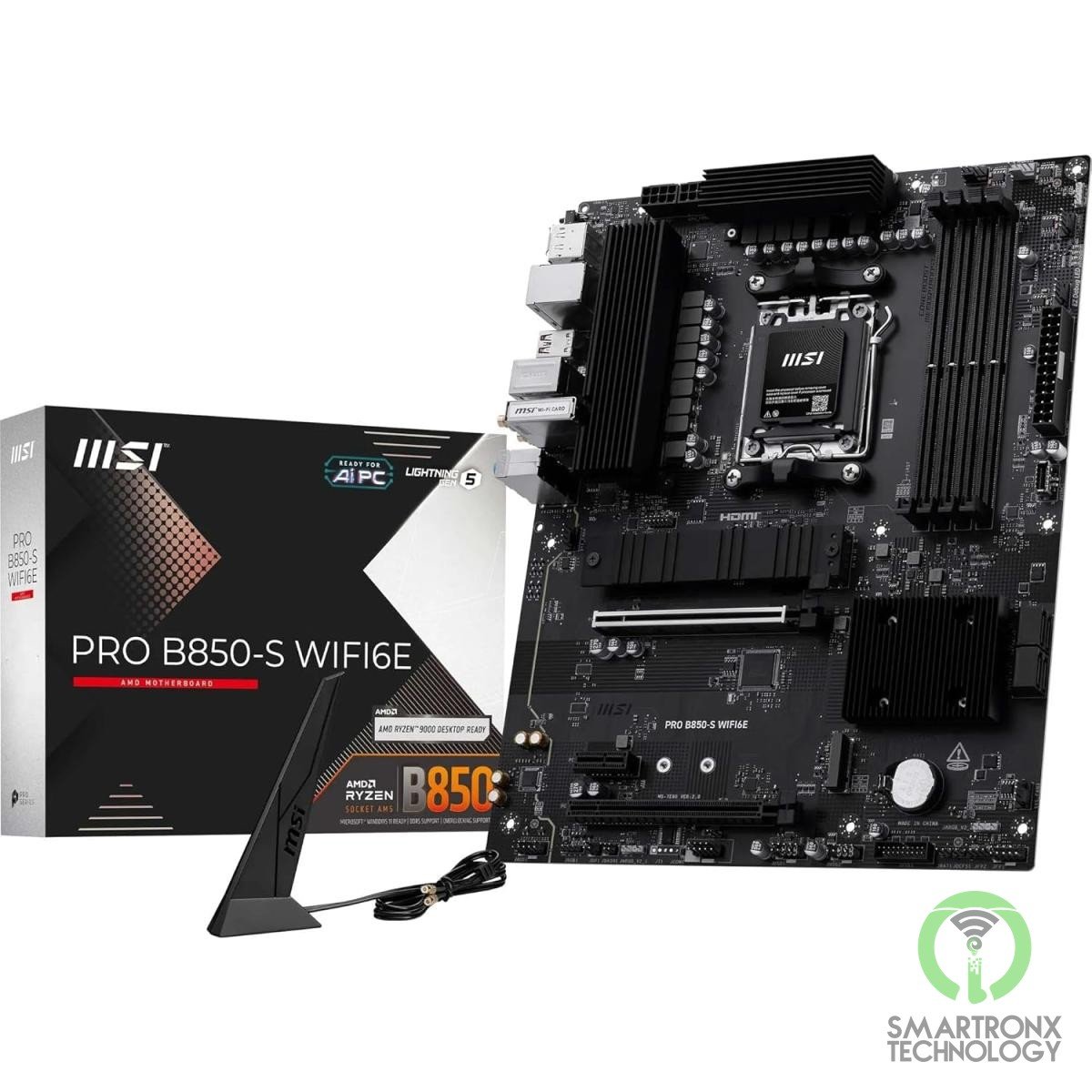 MSI PRO B850-S WIFI6E , ATX - Supports AMD Ryzen 9000/8000 / 7000 Processors, AM