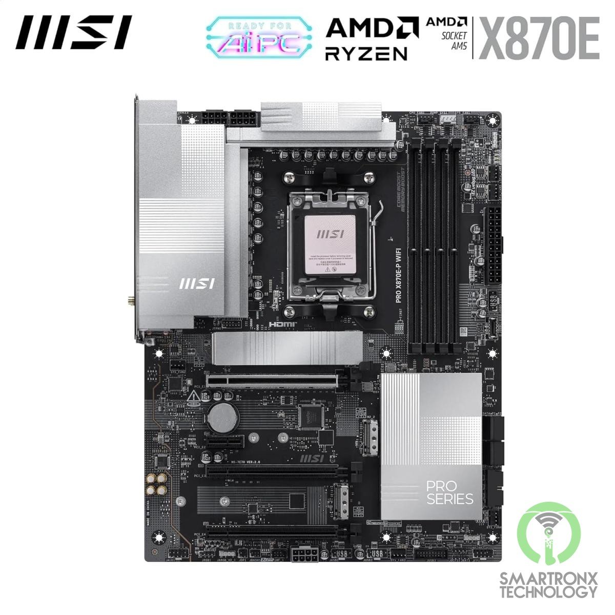 MSI PRO X870E-P WiFi 7 Motherboard, ATX - Supports AMD Ryzen 9000/8000 / 7000 Pr