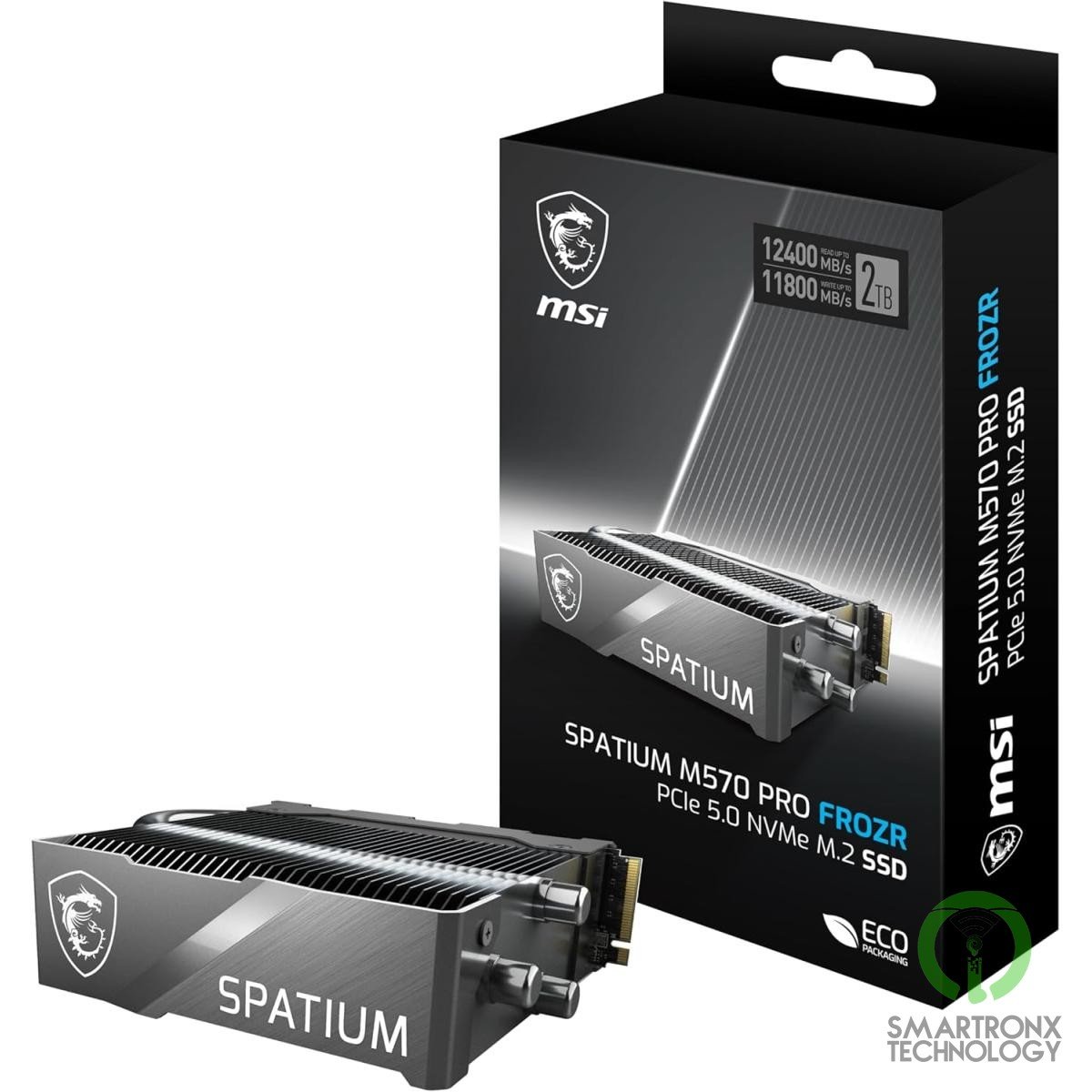 MSI SPATIUM M570 PRO 2TB Gen5 PCIe 5.0 NVMe M.2 SSD FROZR, 3D NAND - Sequential