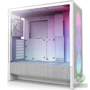 NZXT H5 Flow RGB (2024) Mid Tower ATX Tempered Glass Airflow Gaming Case w/ Pre-