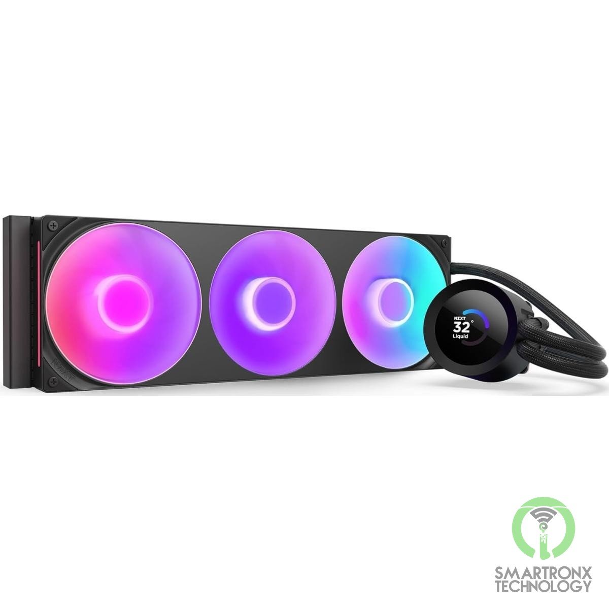 NZXT Kraken Plus 360 RGB (Black) LCD Display All-In-One 360mm Liquid CPU Cooler