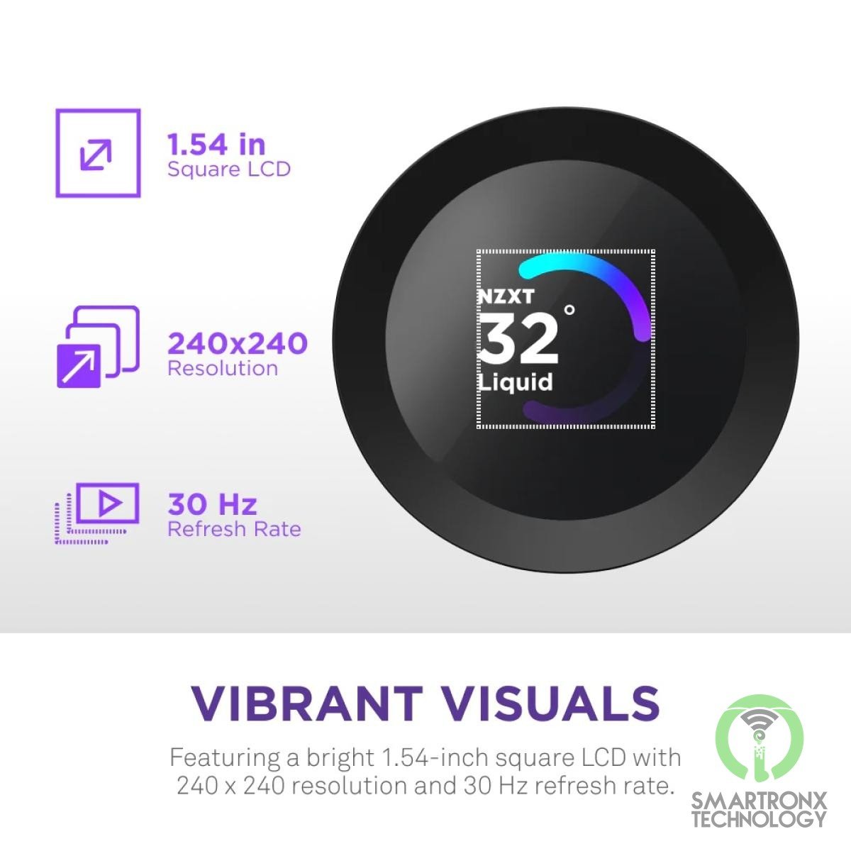 NZXT Kraken Plus 360 RGB (Black) LCD Display All-In-One 360mm Liquid CPU Cooler