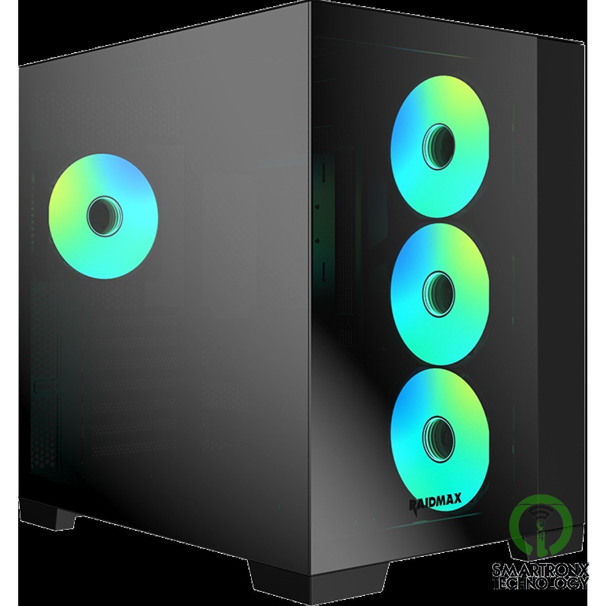 Raidmax Infinita Series i610CBF Chrome Dual Chamber ATX 2 Side Tempered Glass Su