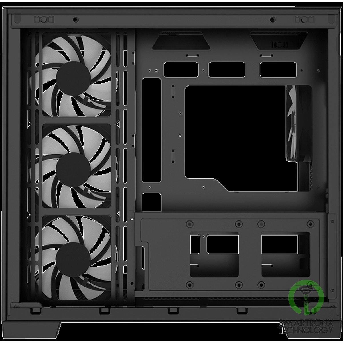 Raidmax Infinita Series i610CBF Chrome Dual Chamber ATX 2 Side Tempered Glass Su