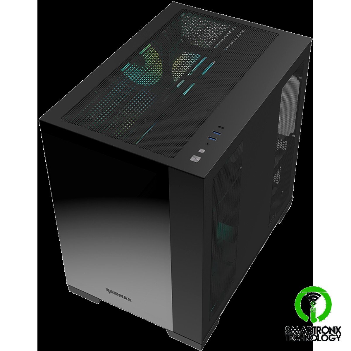 Raidmax Infinita Series i610CBF Chrome Dual Chamber ATX 2 Side Tempered Glass Su