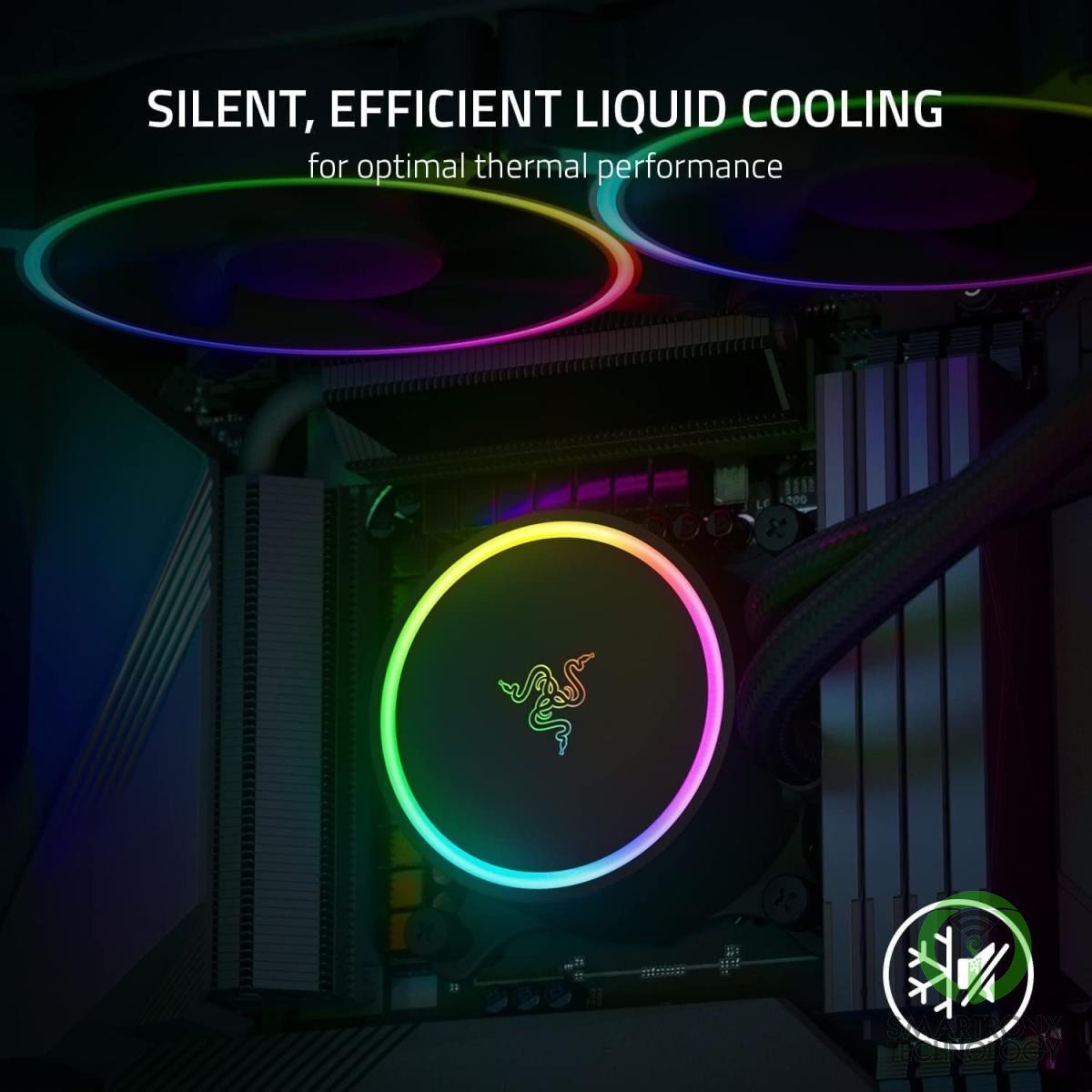 Razer Hanbo Chroma 240mm All-In-One Liquid Cooler aRGB Pump Cap Quiet Powerful a