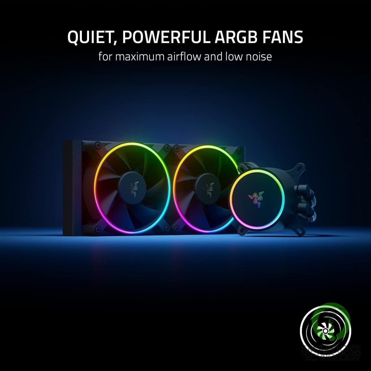 Razer Hanbo Chroma 240mm All-In-One Liquid Cooler aRGB Pump Cap Quiet Powerful a