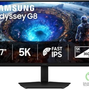 Samsung Odyssey G8 G80HF 27-inch IPS 5K 180 Hz / QHD 360 Hz Gaming Monitor – Bla
