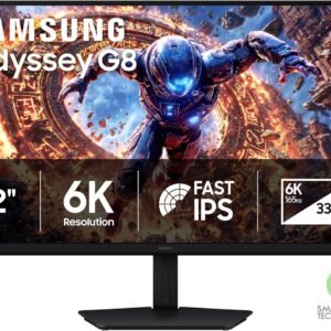 Samsung Odyssey G8 G80HS 32-inch 6K 165 Hz / 3K 330 Hz Gaming Monitor – Black