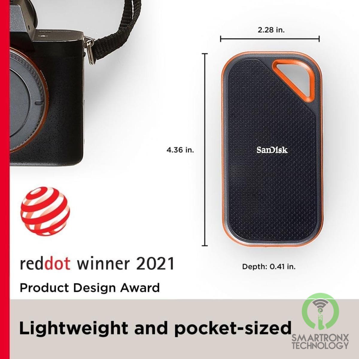 SanDisk 2TB Extreme PRO Portable SSD Up to 2000MB/s USB-C USB 3.2 Gen 2x2 - Exte