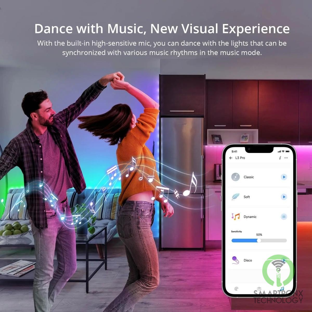 SONOFF L3 Pro Smart LED Strip Light WiFi LED RGBIC Lights Flexible Lamp Tape Dis