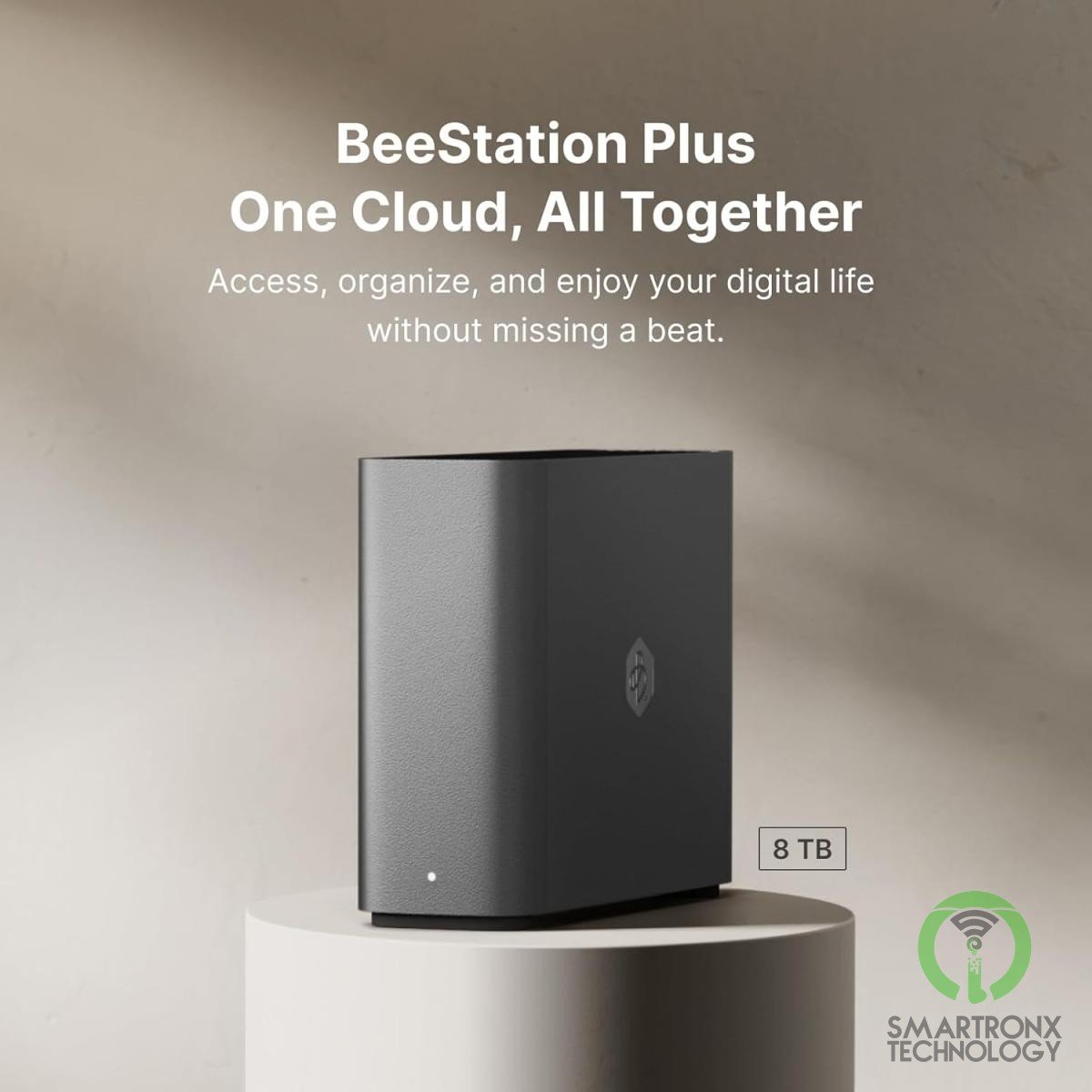 Synology BeeStation 8TB Personal Cloud NAS Storage Server, AI-Powered, Store, Sy