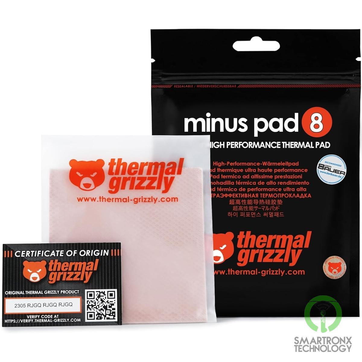 Thermal Grizzly TG-MP8 Minus Pad 8 High Performance Thermal Pad, High Thermal Co