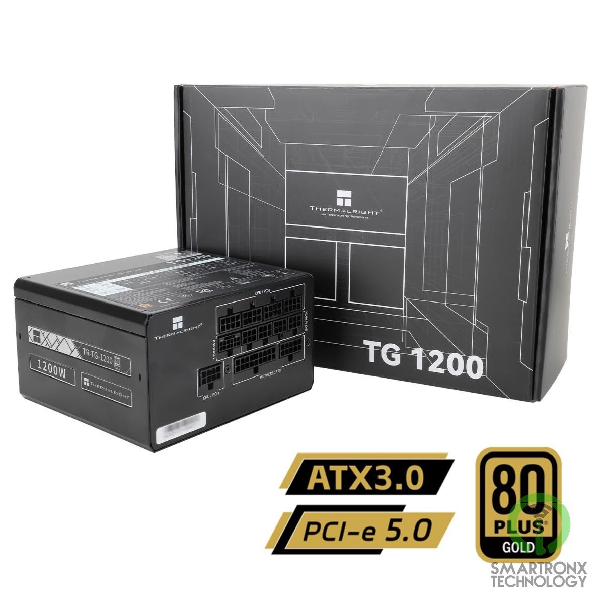Thermalright (TG-1200) Gold 1200W (ATX 3.0) PCIE 5.0 (12VHPWR) 80 Plus Gold Full