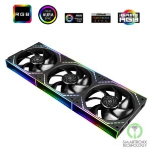 Thermalright TL-M12Q X3 (Black / LED) Balance Performance, Cooling Fan Kit 3in1