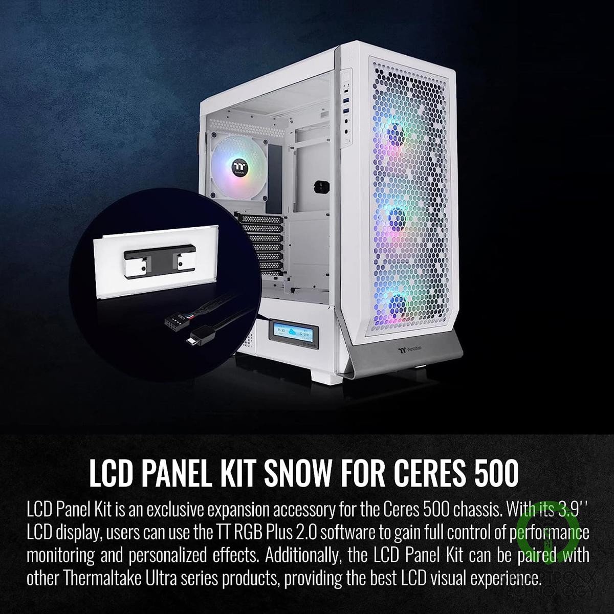 Thermaltake Ceres 500 LCD Panel Kit 3.9" LCD Display Supported by TT RGB Plus 2.