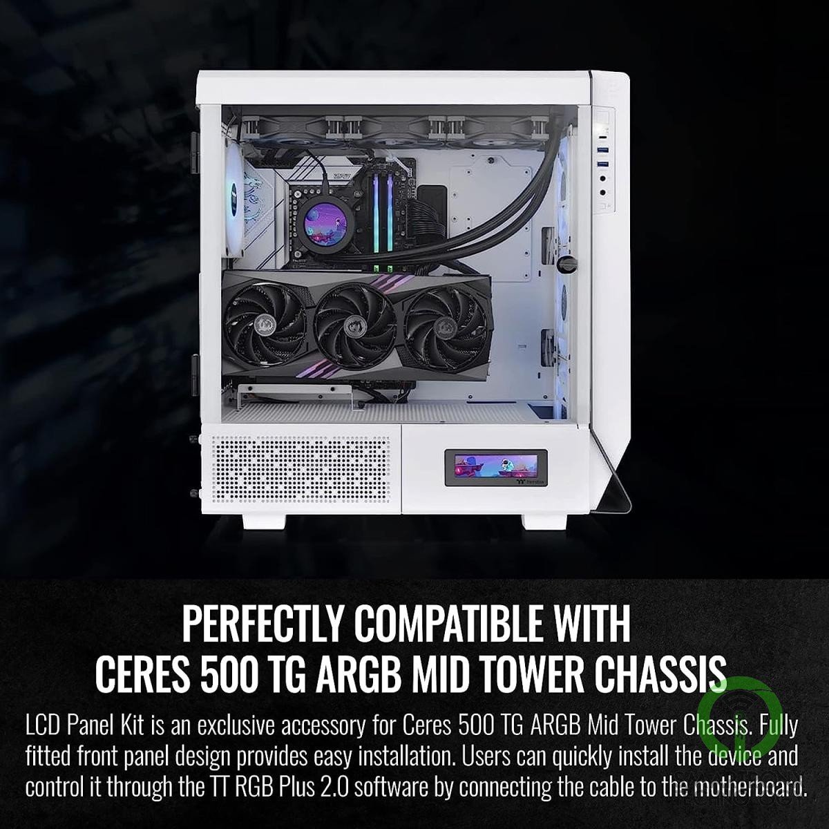 Thermaltake Ceres 500 LCD Panel Kit 3.9" LCD Display Supported by TT RGB Plus 2.