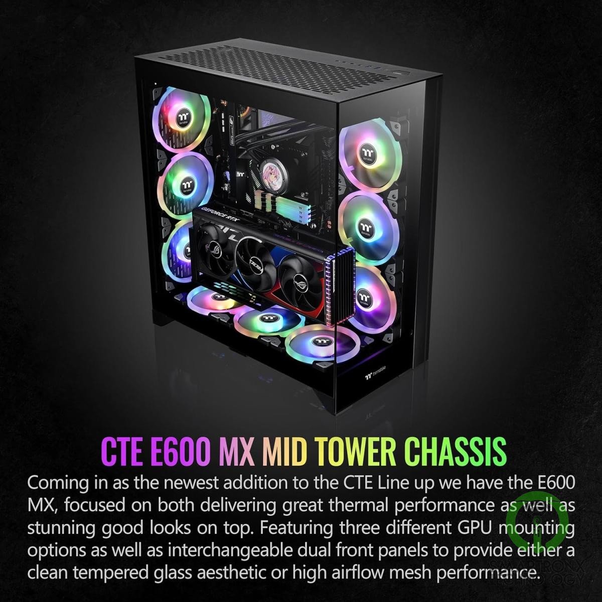 Thermaltake CTE E600 MX E-ATX Case Centralized Thermal Efficiency Design 3Way Fl