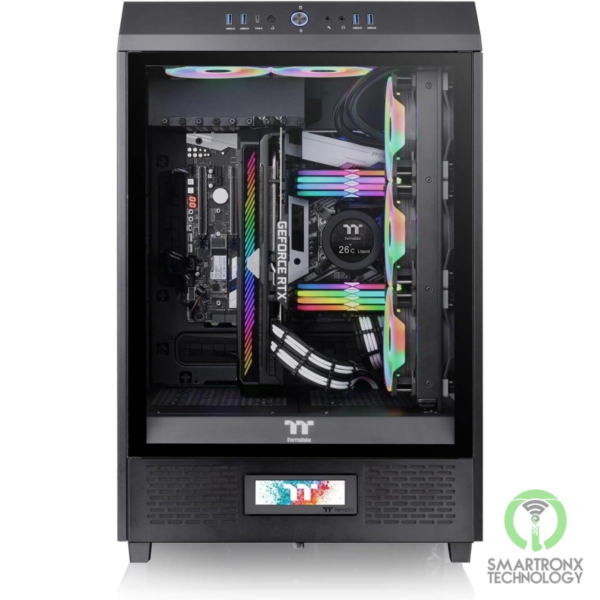 Thermaltake LCD Panel Kit For The Tower 500 3.9" LCD Display Presents Real time