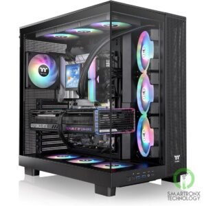 Thermaltake View 380 XL TG ARGB Mid Tower PC Case, 4x 120mm aRGB Lite Pre-Instal