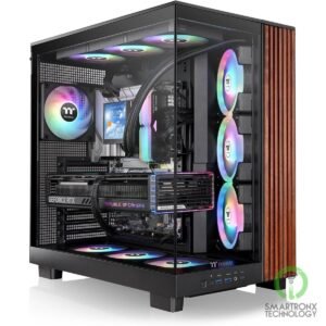 Thermaltake View 380 XL WS ARGB; Mid Tower Chassis; Side Wood Trim; 4x120mm ARGB