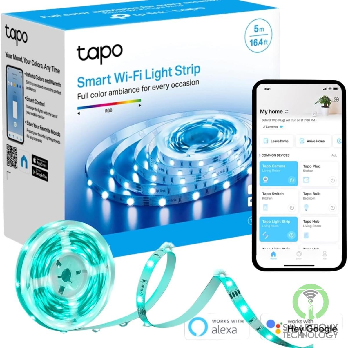 TP-Link Tapo L900-5 LED Strip Light Smart Led Light Strips 5m WiFi App Control R
