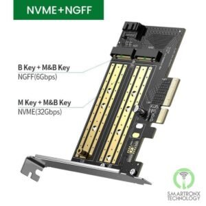 UGREEN CM302 M.2 NVME to PCI-E3.0 Express Card with M.2 SATA