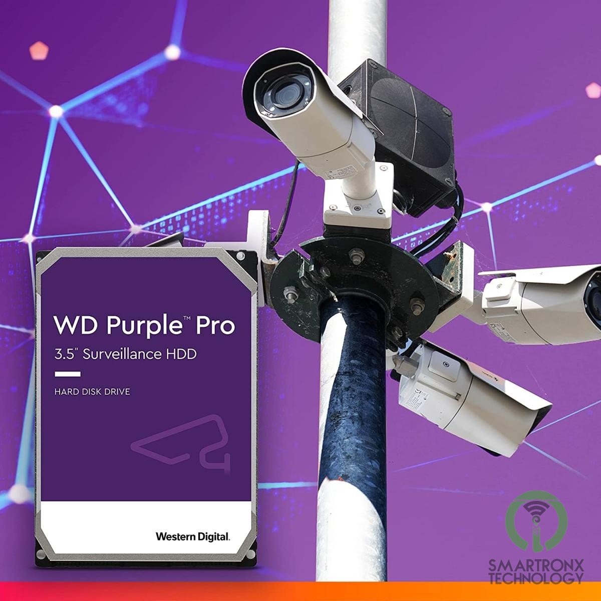 WD 10TB WD Purple Surveillance Hard Drive 3.5" SATA 7200 RPM 256 MB Cache