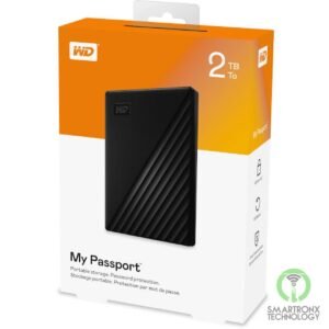 WD 2TB My Passport Portable External Hard Drivew/ backup software & Password