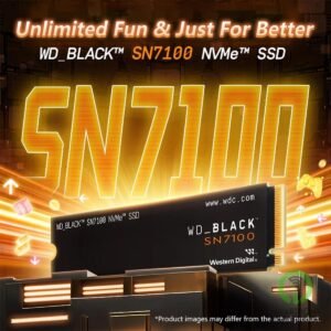 WD BLACK SN7100 1TB NVMe Gen4 PCIe M.2 2280 SSD TLC 3D NAND Internal Solid State