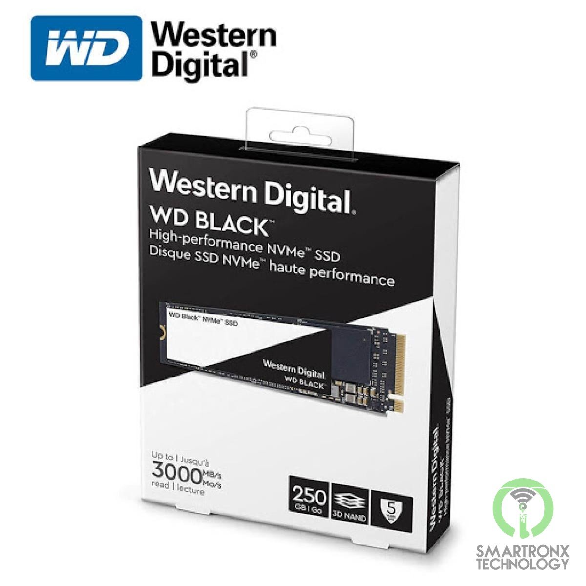 WD BLACK SN750 NVMe M.2 2280 250GB PCI-Express 3.0 x4 SSD