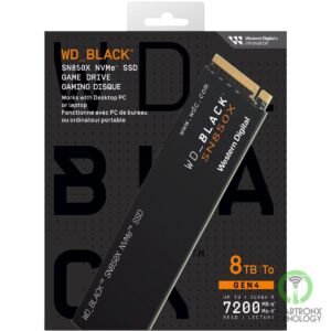 WD BLACK SN850X 8TB NVMe Gen4 PCIe M.2 2280 SSD Internal Solid State Drive up to