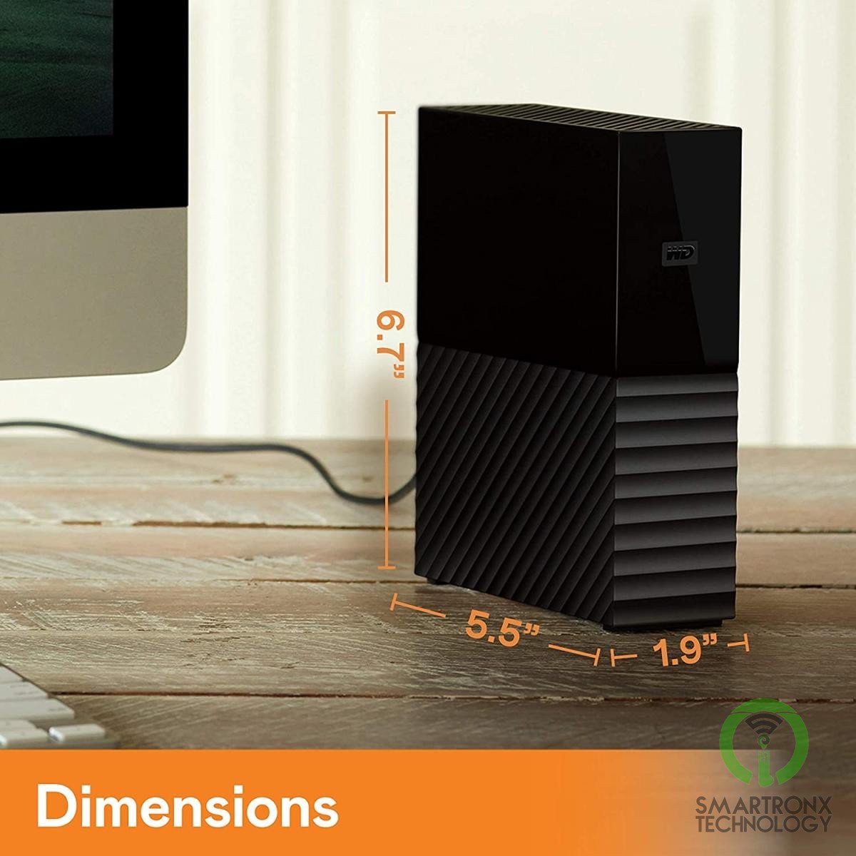 WD My Book 16TB Desktop External Hard Drive, USB 3.0, External HDD w/ Password P
