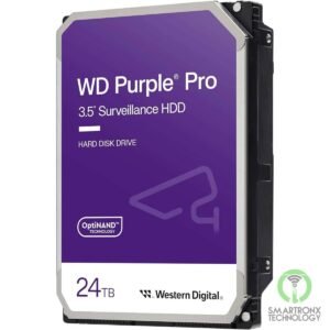 Western Digital 24TB WD Purple Pro Surveillance HDD SATA 6 Gb/s 7200 RPM 512 MB