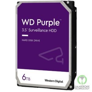 Western Digital 6TB WD Purple Surveillance Internal Hard Drive HDD – 5400 RPM, S