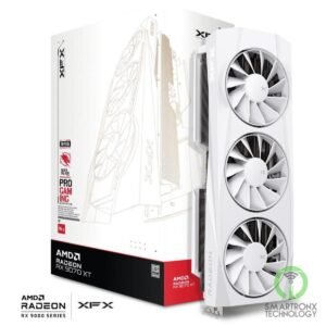 XFX Quicksilver AMD Radeon RX 9070 XT White Gaming Edition , 16GB GDDR6 256-Bit